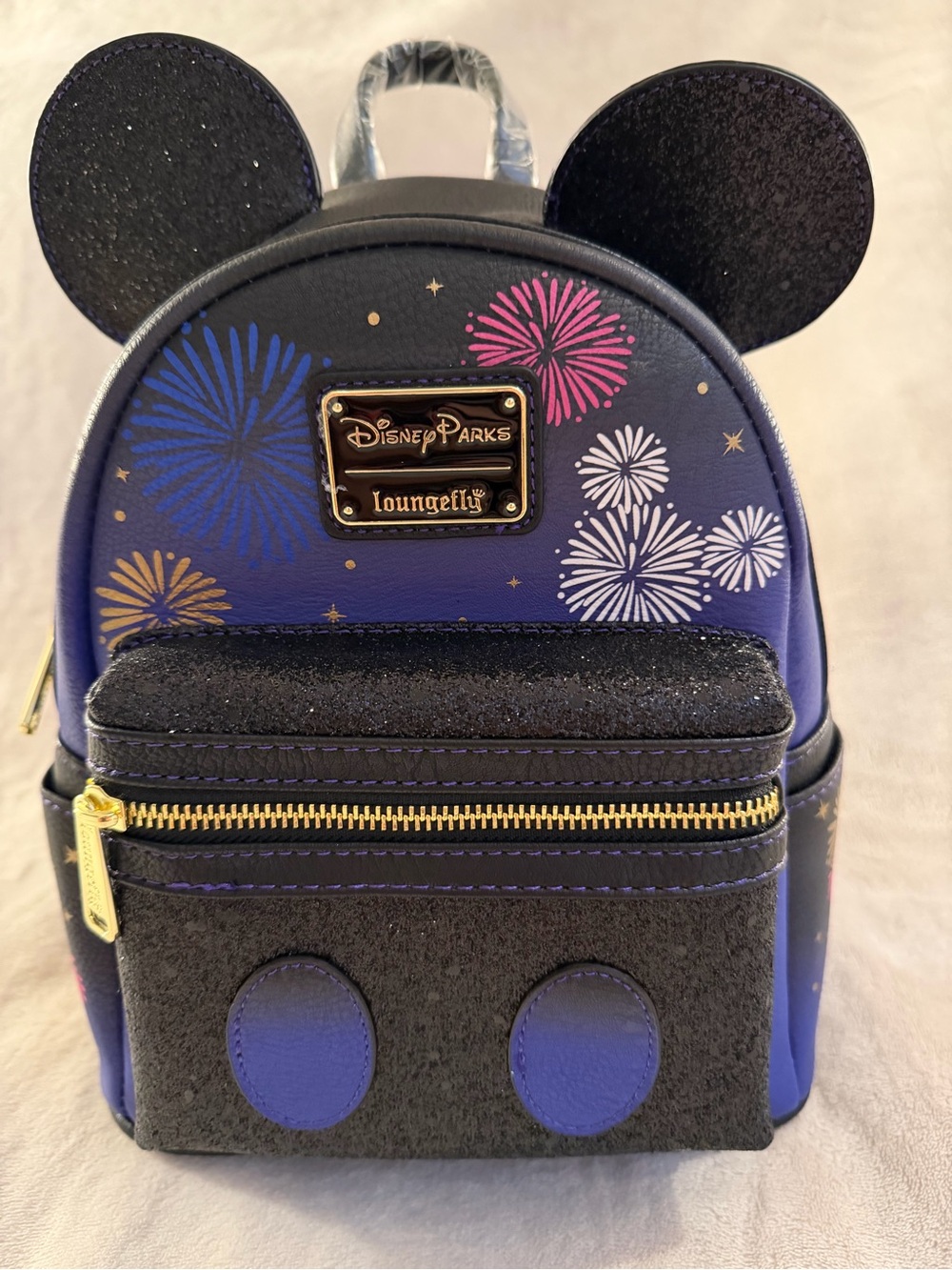 Disney Parks 50th Anniversary Loungefly Mini Backpack Mickey Mouse Fireworks-NWT